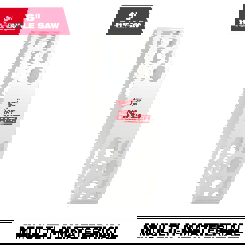 Hole Saws; Hole Saw Compatibility: Power Drills ; Saw Diameter (Inch): 6 ; Saw Material: Steel ; Cutting Depth (Decimal Inch): 1.8000 ; Cutting Edge Style: Toothed ; Material Application: General Purpose